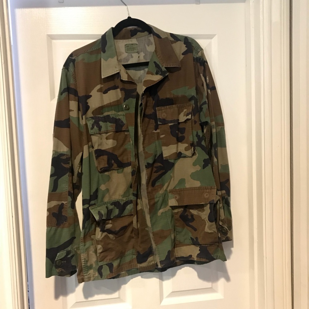 Woodland Camo Military Jacket